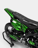 MIROIR - YAMAHA DT 50cc decoration kit - Green
