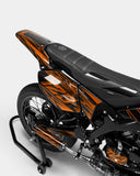 MIROIR - YAMAHA DT 50cc decoration kit - Orange