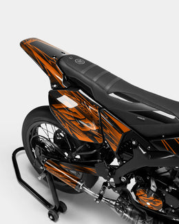 MIROIR - Kit deco YAMAHA DT 50cc - Orange — vue 3