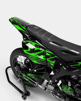 MISTRAL - Kit deco YAMAHA DT 50cc - Vert — vue 3