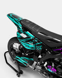 PAENO - YAMAHA DT 50cc Decal Kit - Pink Turquoise