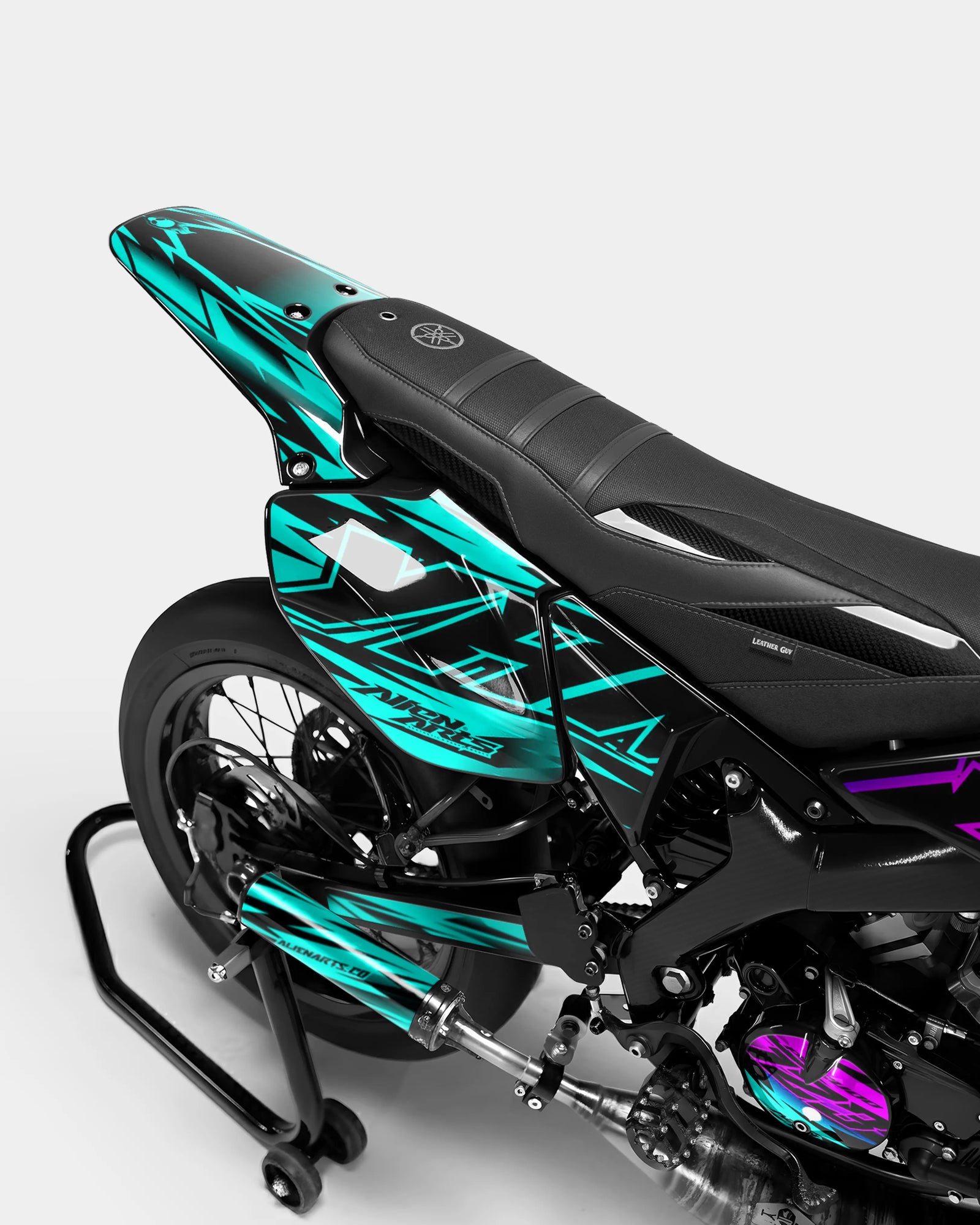 PAENO - Dekorationsset YAMAHA DT 50cc - Rosa Türkis