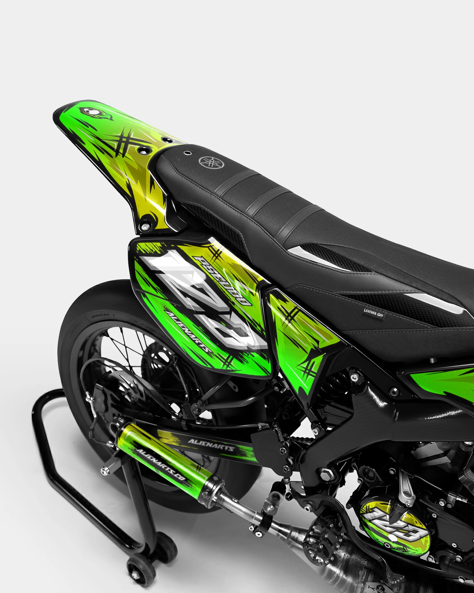 PAVO - Dekorationsset YAMAHA DT 50cc - Gelb Grün