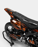 SUJAK - YAMAHA DT 50cc Decal Kit - Orange
