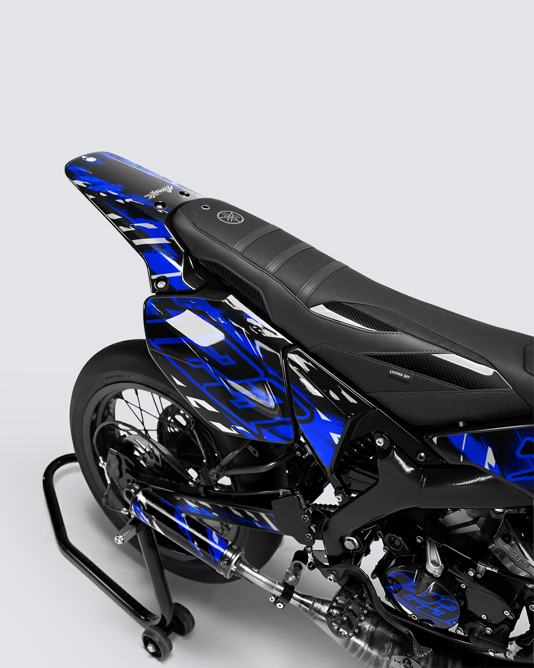 ROGUE - Kit deco YAMAHA DT 50cc - Bleu — vue de dos