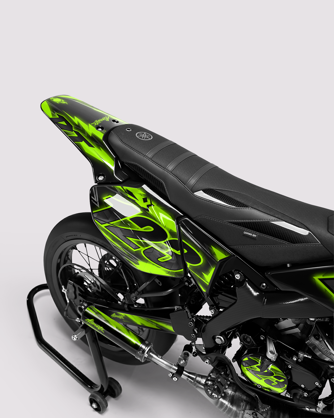 RAZOR - Kit deco YAMAHA DT 50cc - Vert — vue de dos