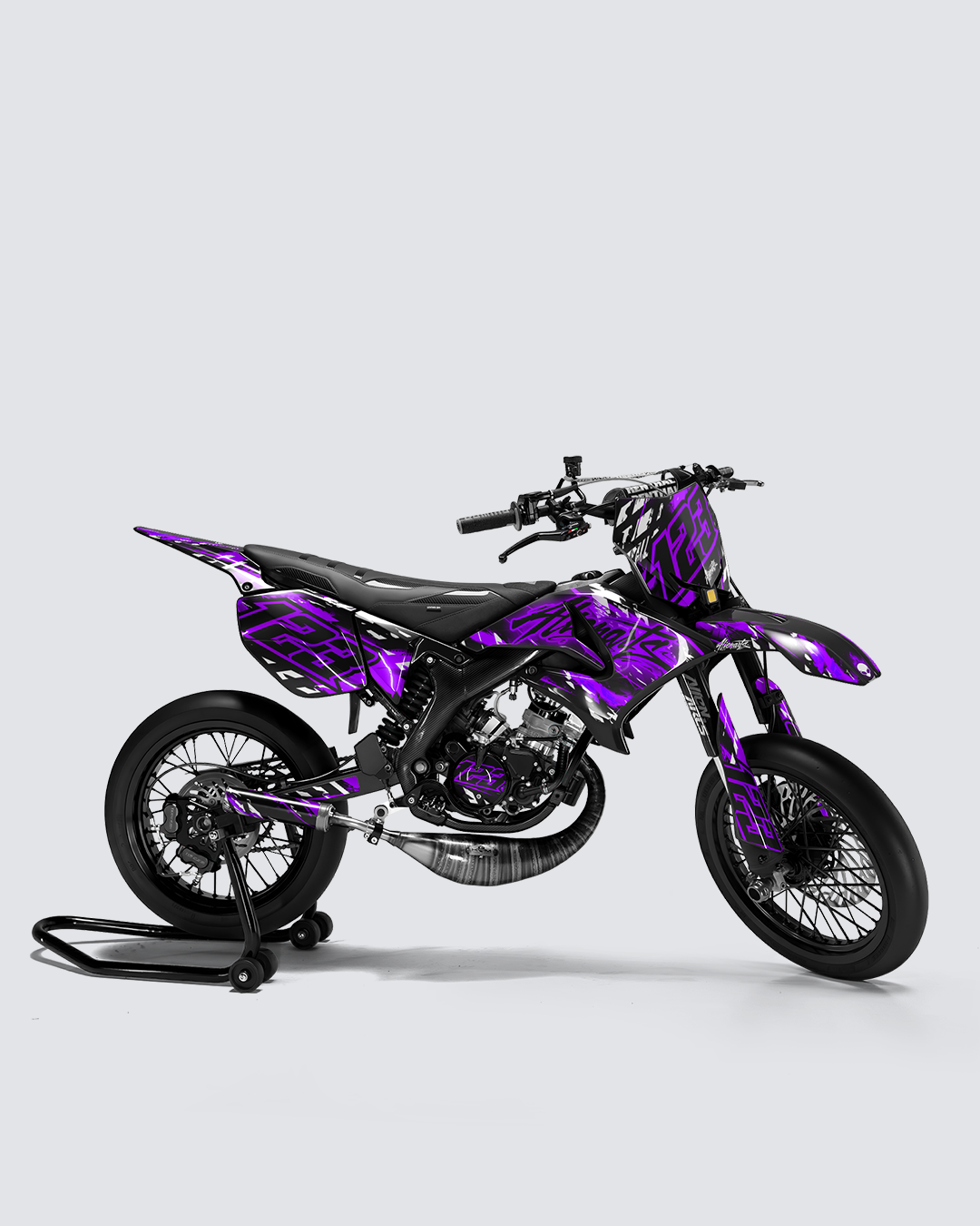 ROGUE - Kit deco YAMAHA DT 50cc - Violet — vue de côté