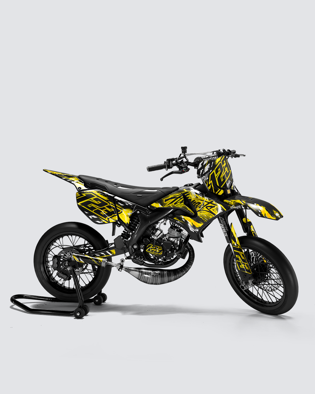 ROGUE - Kit deco YAMAHA DT 50cc - Jaune — vue de côté