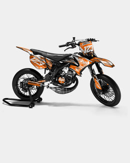 AUROPE - Kit deco YAMAHA DT 50cc - Orange — vue 1