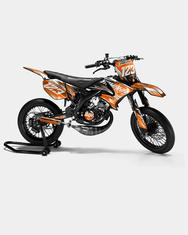 AUROPE - Kit decorativo YAMAHA DT 50cc - Arancione