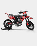 AUROPE - Kit deco YAMAHA DT 50cc - Rouge