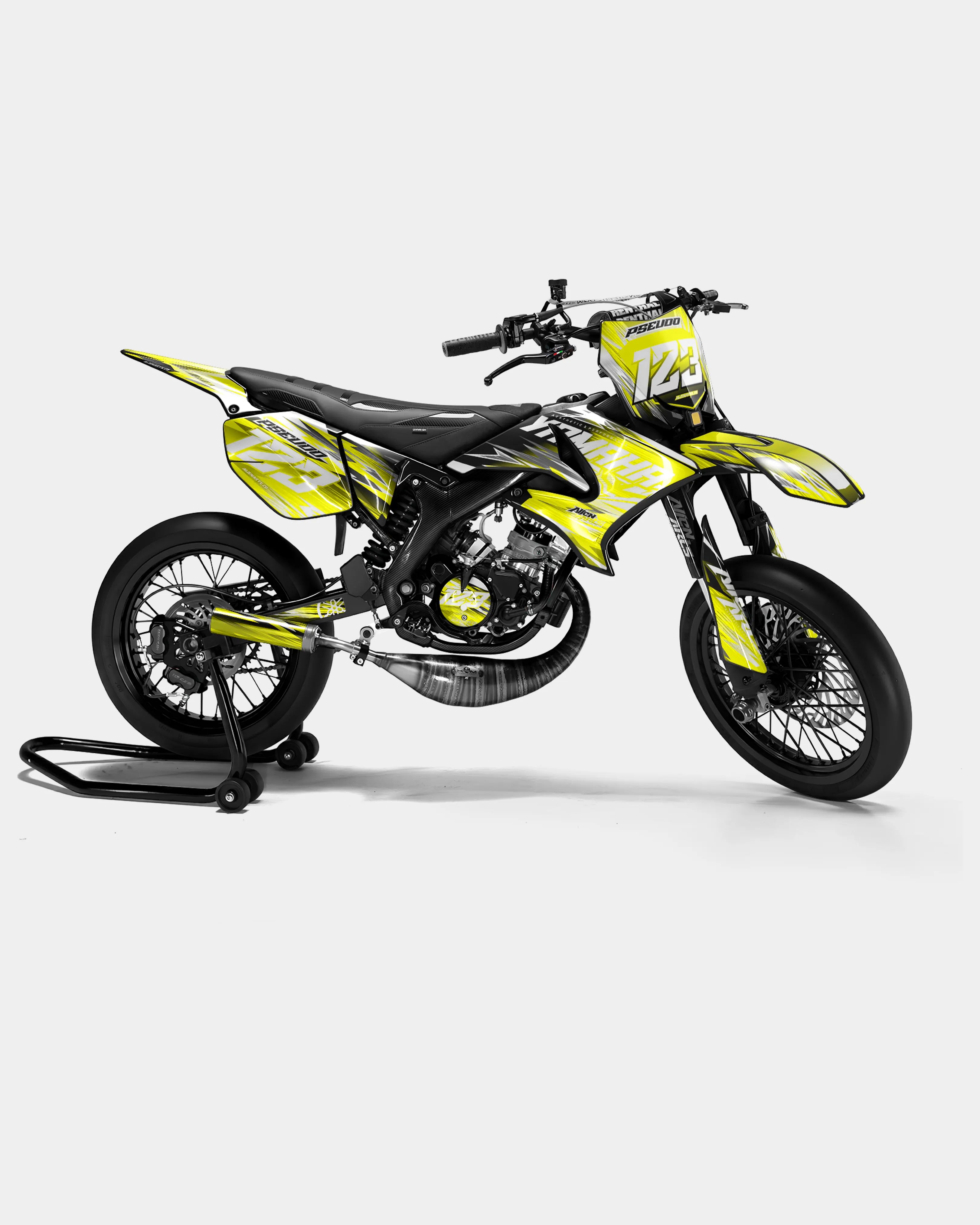 AUROPE - Kit deco YAMAHA DT 50cc - Jaune
