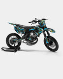 ECLAT - Kit decorativo YAMAHA DT 50cc - Blu