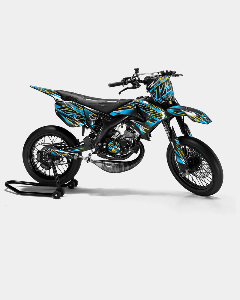 ECLAT - Kit deco YAMAHA DT 50cc - Bleu