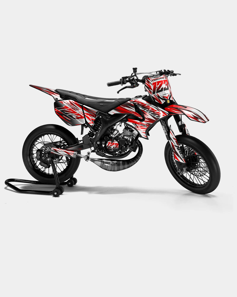 FIKA - Kit deco YAMAHA DT 50cc - Rouge
