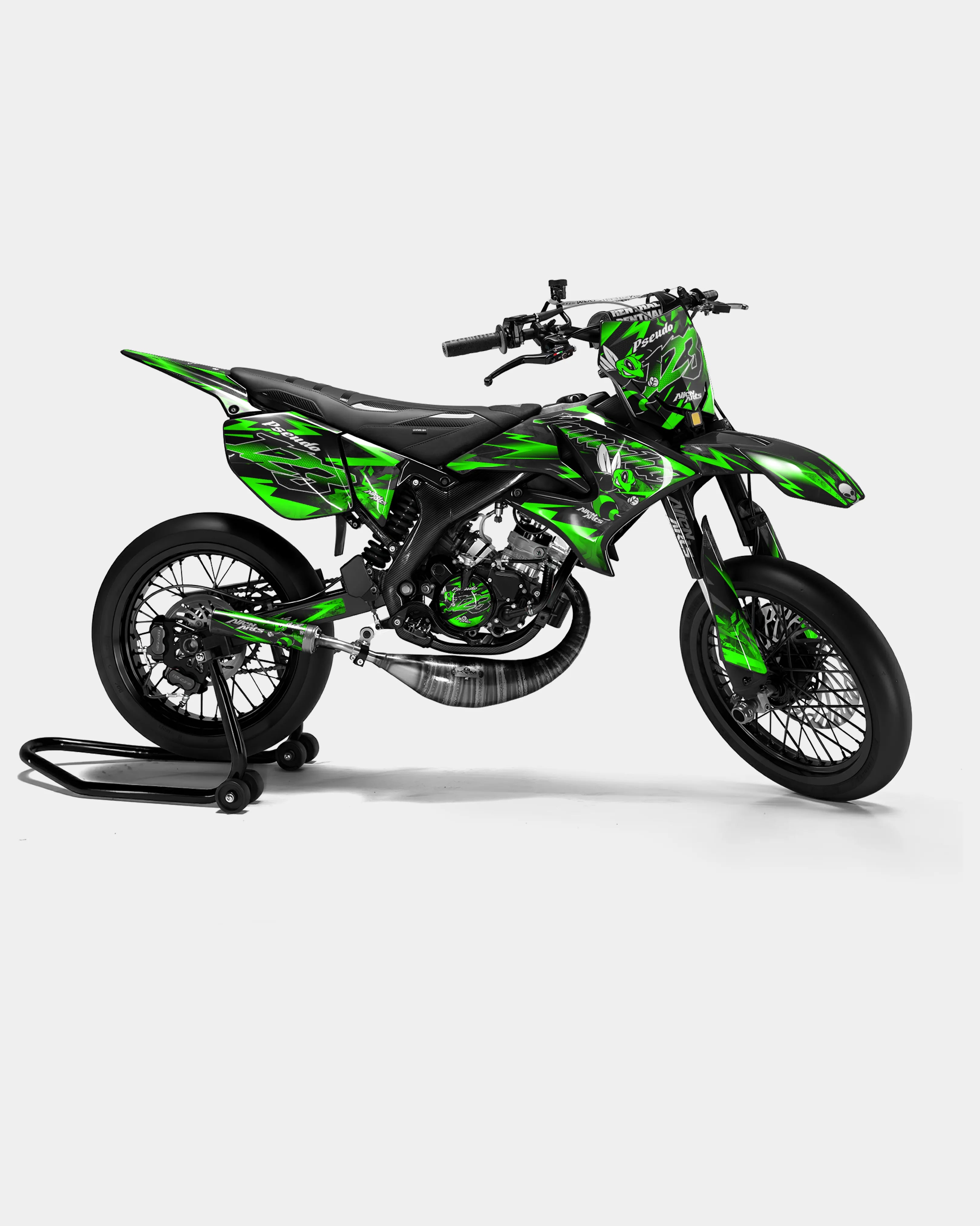 LISSE - Kit deco YAMAHA DT 50cc - Vert