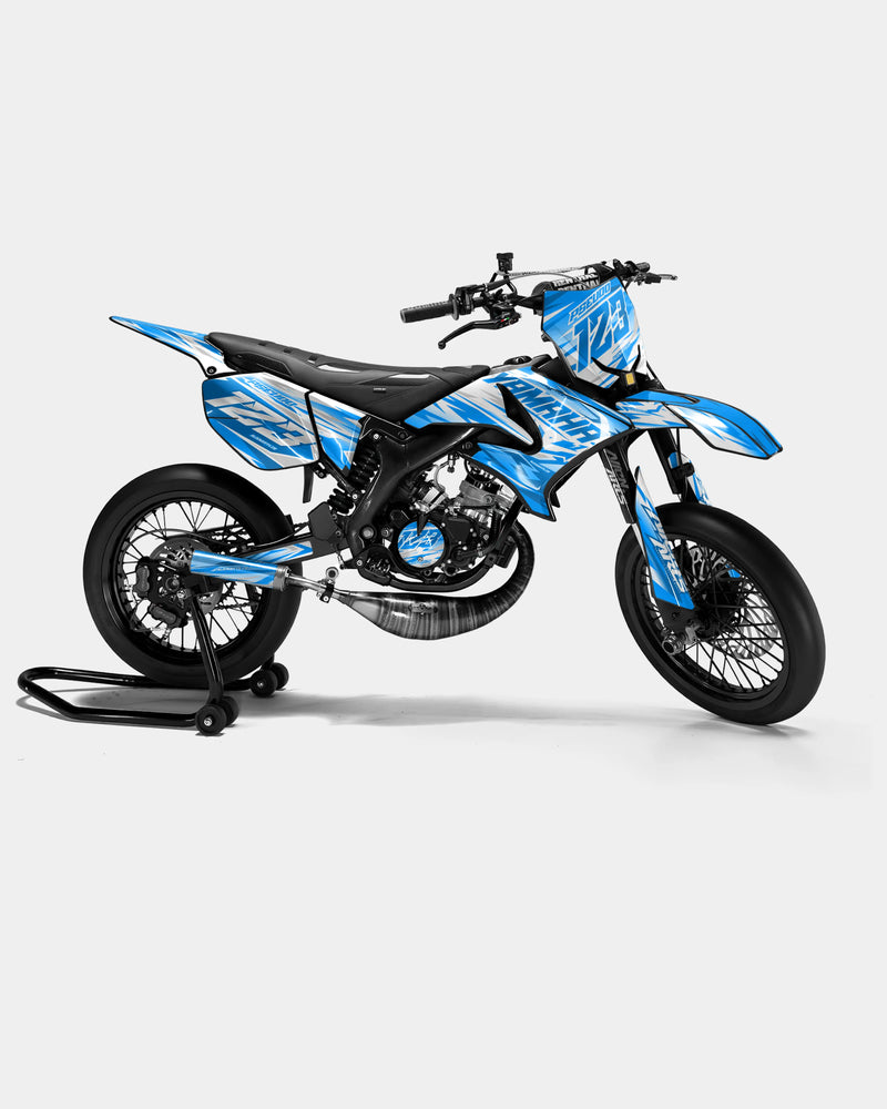 LUNIOR - Kit deco YAMAHA DT 50cc - Bleu