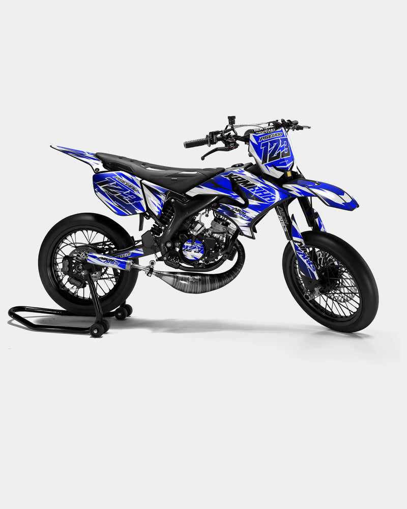 ONYX - Kit deco YAMAHA DT 50cc - Bleu foncé