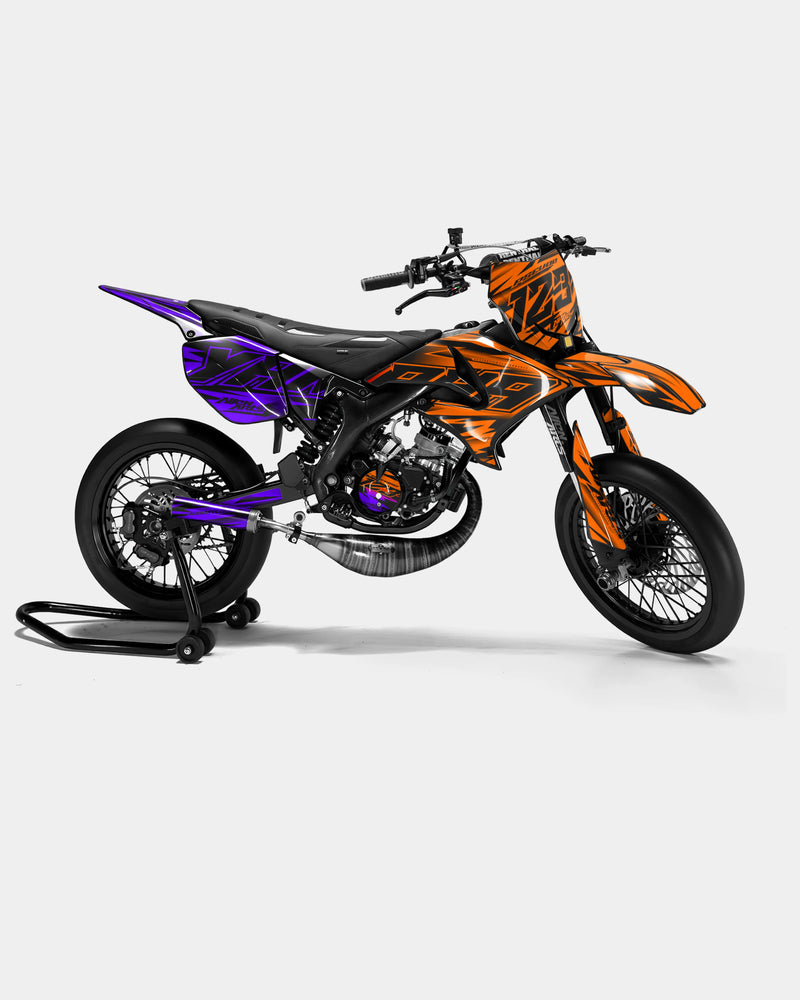 PAENO - Kit deco YAMAHA DT 50cc - Orange Violet