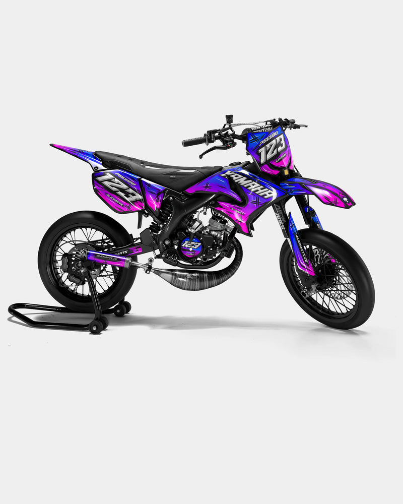 PAVO - Kit deco YAMAHA DT 50cc - Bleu Rose