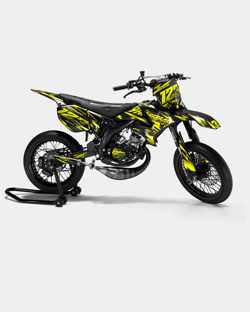 SABLE - Kit deco YAMAHA DT 50cc - Jaune