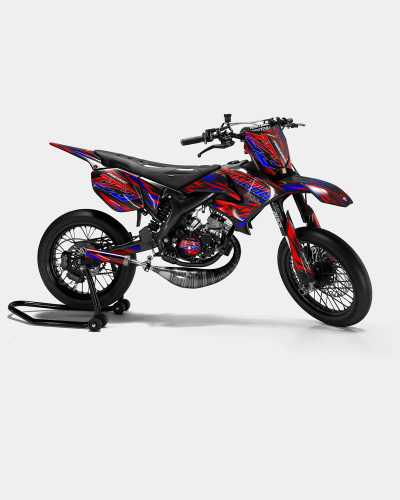 VITRA - Kit deco YAMAHA DT 50cc - Rouge Bleu
