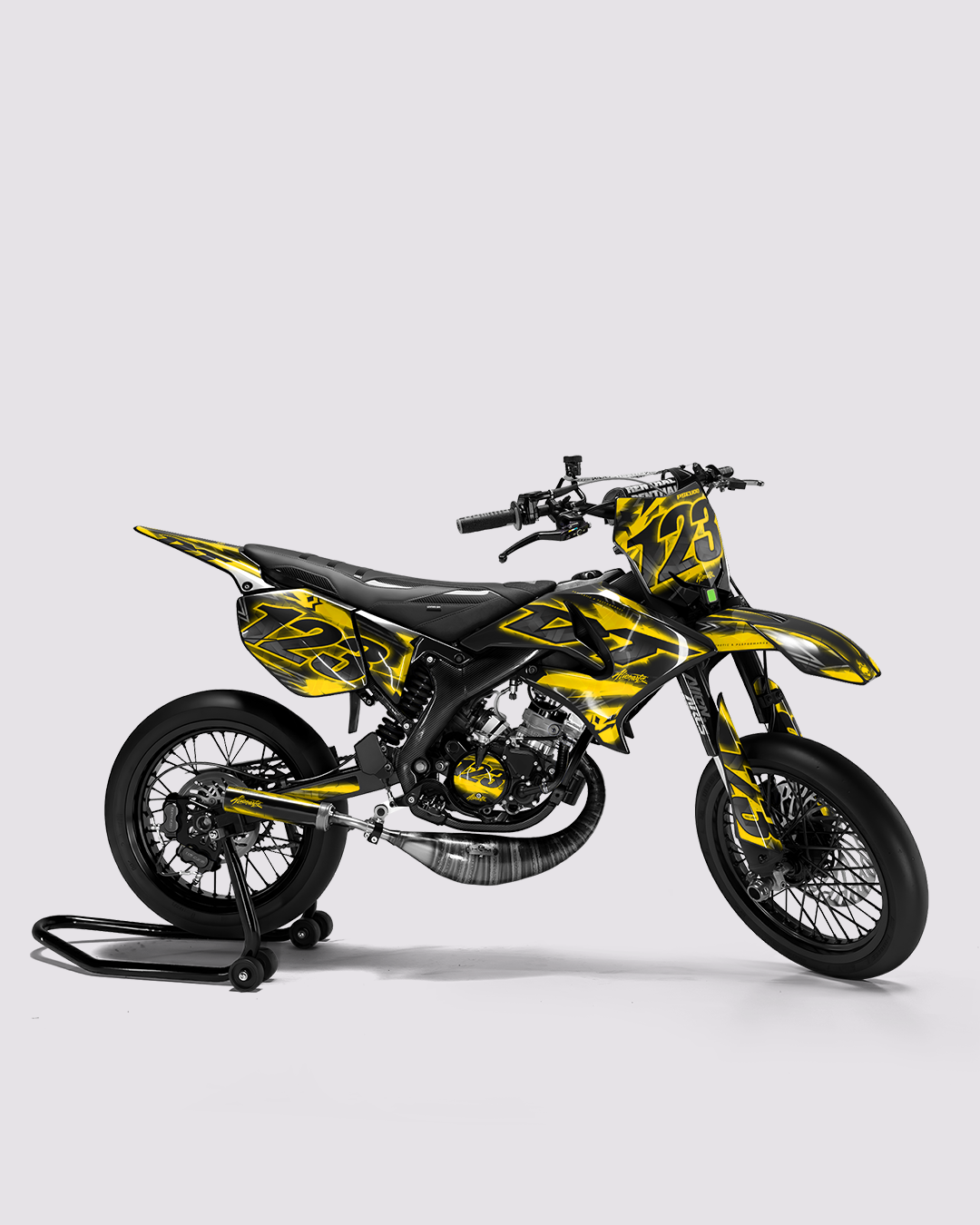 RAZOR - Kit deco YAMAHA DT 50cc - Jaune — vue de côté