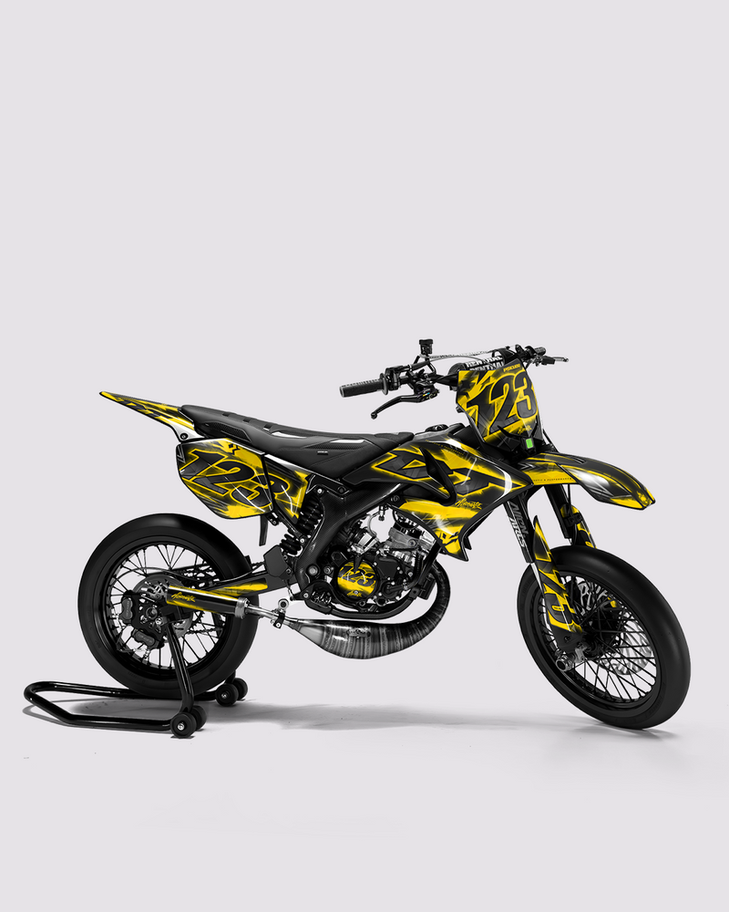 RAZOR - Kit deco YAMAHA DT 50cc - Jaune — vue de côté