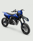 CARBX – Teilweise individualisierbares Supermotard-Dekor-Set – Blau