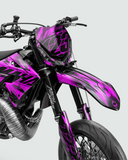 PULSAR - Kit decorativo Supermotard semi-personalizzabile - Rosa
