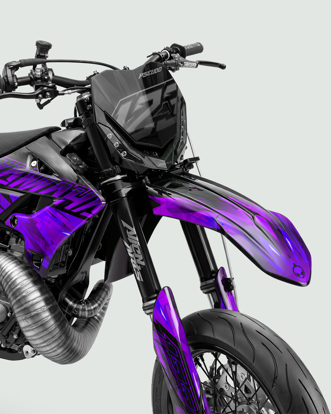 NITROGEN - Kit Déco Supermotard Semi-Personnalisable - Violet