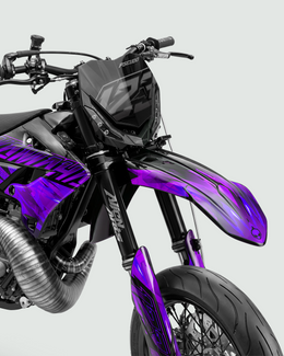 NITROGEN - Kit Déco Supermotard Semi-Personnalisable - Violet — vue 2