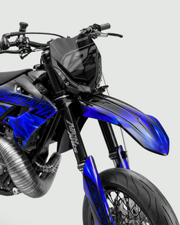 NITROGEN - Kit Déco Supermotard Semi-Personnalisable - Bleu — vue 2