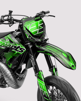 IONIK - Kit Déco Supermotard Semi-Personnalisable - Vert — vue 2