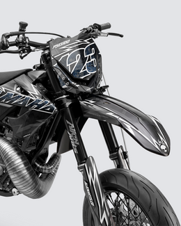XONIX - Kit Déco Supermotard Semi-Personnalisable - Noir — vue 2