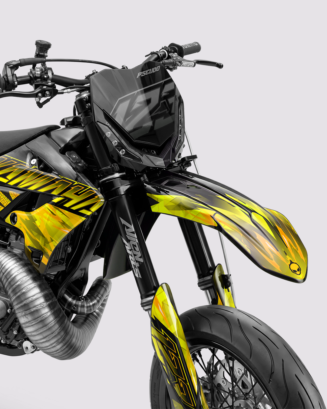 NITROGEN - Kit Déco Supermotard Semi-Personnalisable - Jaune
