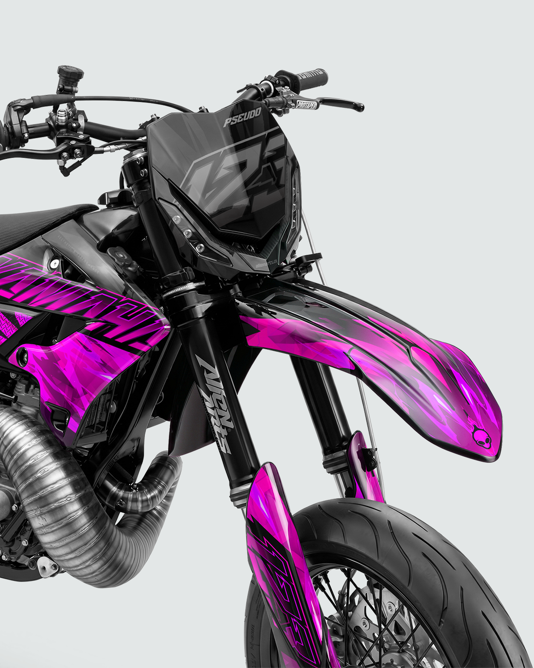 NITROGEN - Kit Déco Supermotard Semi-Personnalisable - Rose