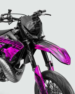NITROGEN - Kit Déco Supermotard Semi-Personnalisable - Rose — vue 2