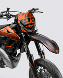 CARBX - Kit decorativo Supermotard semi-personalizzabile - Arancione