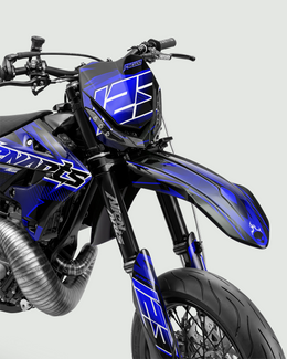 IONIK - Kit Déco Supermotard Semi-Personnalisable - Bleu — vue 2