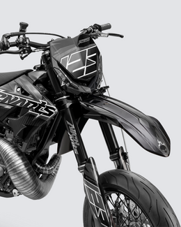 IONIK - Kit Déco Supermotard Semi-Personnalisable - Noir — vue 2