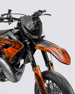 NITROGEN - Kit Déco Supermotard Semi-Personnalisable - Orange — vue 2