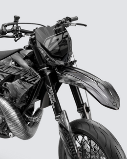 NITROGEN - Kit Déco Supermotard Semi-Personnalisable - Noir — vue 2