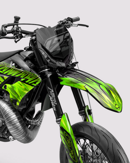 NITROGEN - Kit Déco Supermotard Semi-Personnalisable - Vert — vue 2