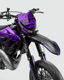 CARBX - Kit decorativo Supermotard semi-personalizzabile - Viola