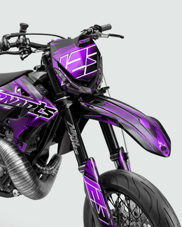IONIK - Kit Déco Supermotard Semi-Personnalisable - Violet — vue 2