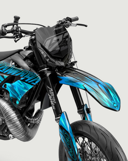 NITROGEN - Kit Déco Supermotard Semi-Personnalisable - Turquoise — vue 2