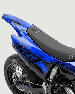 CARBX - Kit Déco Supermotard Semi-Personnalisable - Bleu — vue 3