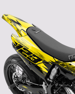 CARBX - Kit Déco Supermotard Semi-Personnalisable - Jaune — vue 3