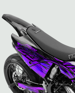 NITROGEN - Kit Déco Supermotard Semi-Personnalisable - Violet — vue 3